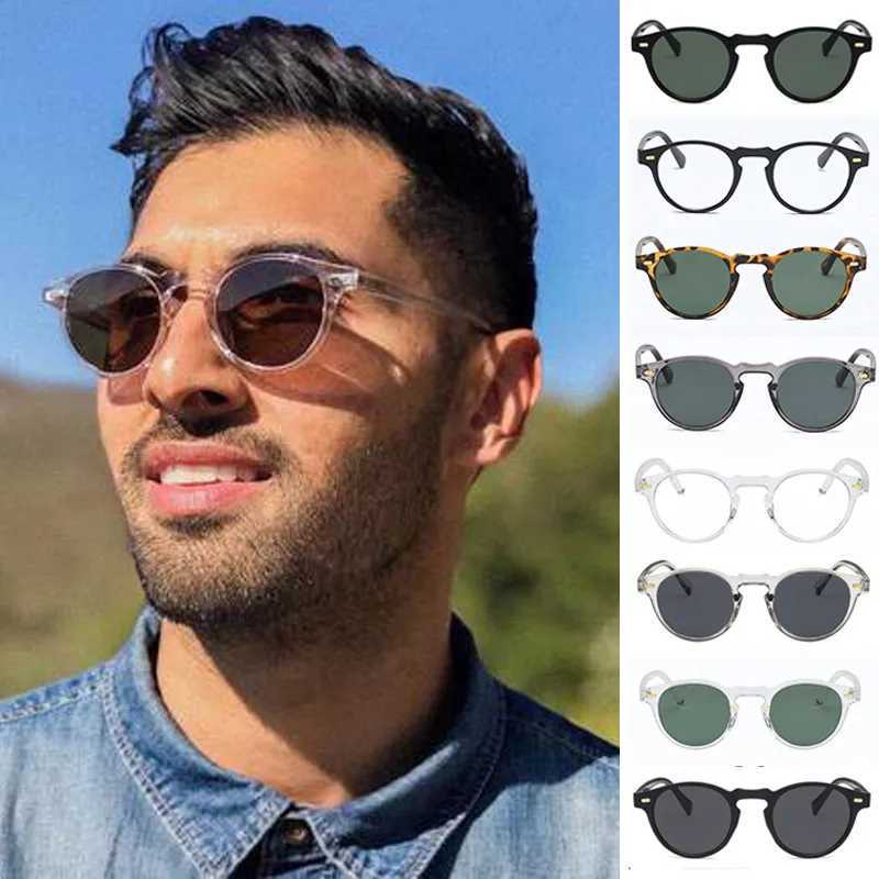 2024 Round Cat Eye Sunglasses Men Brand Designer Vintage Driving Sun Glasses Fashion Retro Male Shades Women Oculos De Sol Z250411
