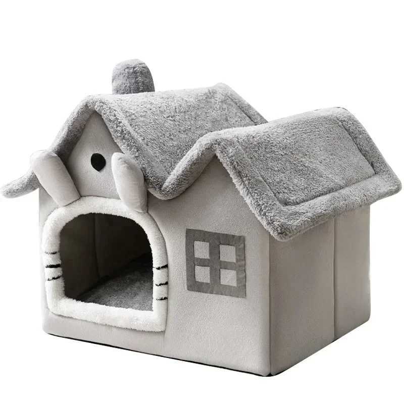 Foldable dog house dog house mattress is suitable for small and medium-sized dogs cats winter warm cat beds nest pet products basket pets and dog sofa
