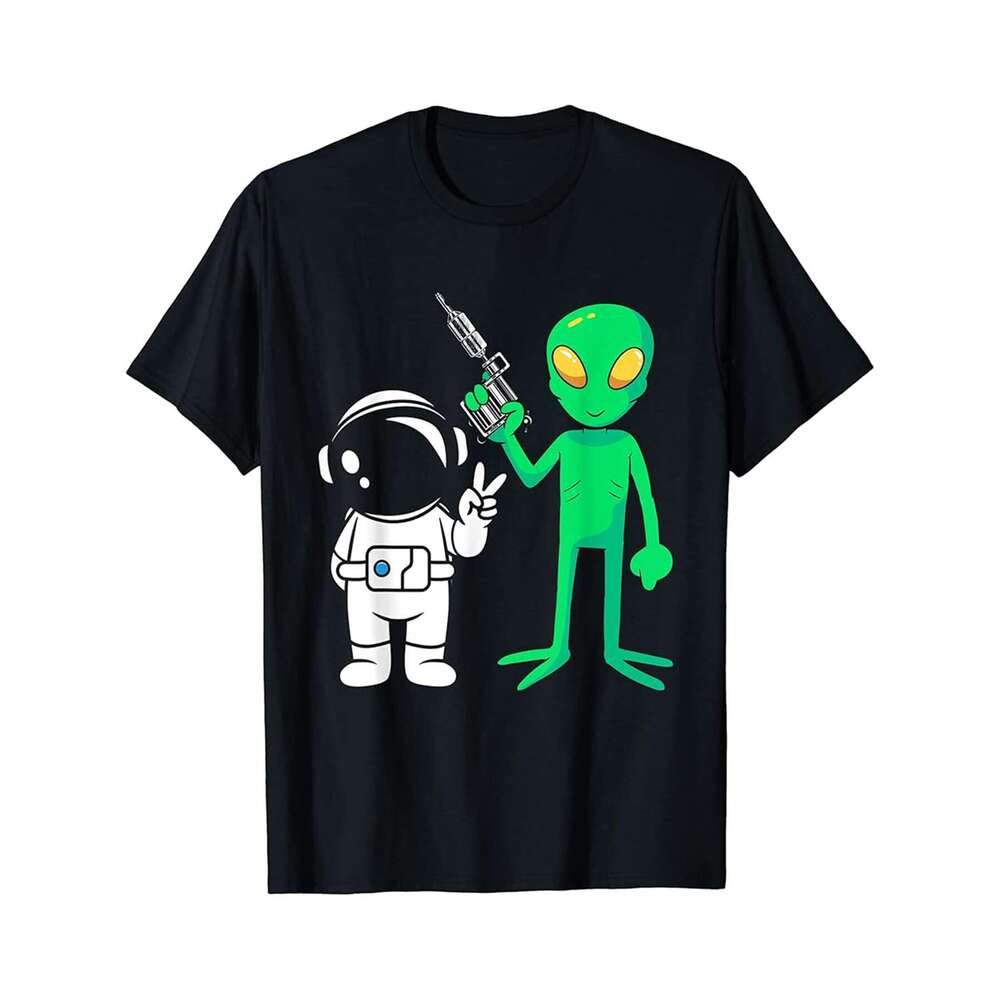 Designer T shirt Alien Inking Astronaut Tattoo Artist Tattoo Lover Tattooist - 220g T shits