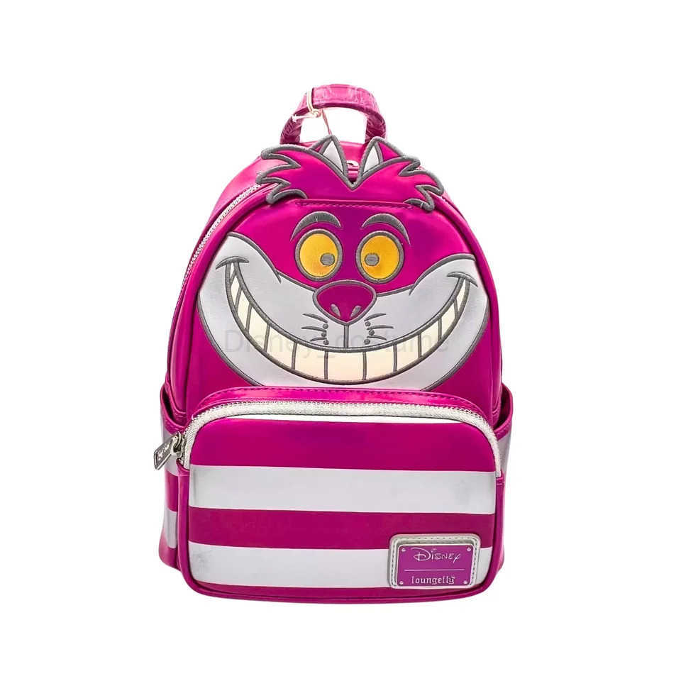 Disney Loungefly Disney 100 Limited Edition Cheshire Cat Rucksack Alice Im Wunderland Cartoon Backpack Girl Leisure Backpack Xmas Gift X250412