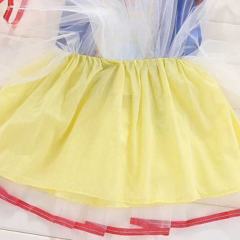 Disney Baby girl snow-white dress childrens classic princess birthday party fancy dress Halloween role-playing costume childrens clothingXJ250411