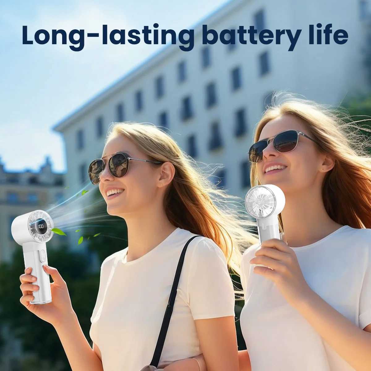 GAIATOP Fan 5000mAh Turbo Mini Fan Charging Handheld Portable Electric Jet Hand Strong Wind X250412