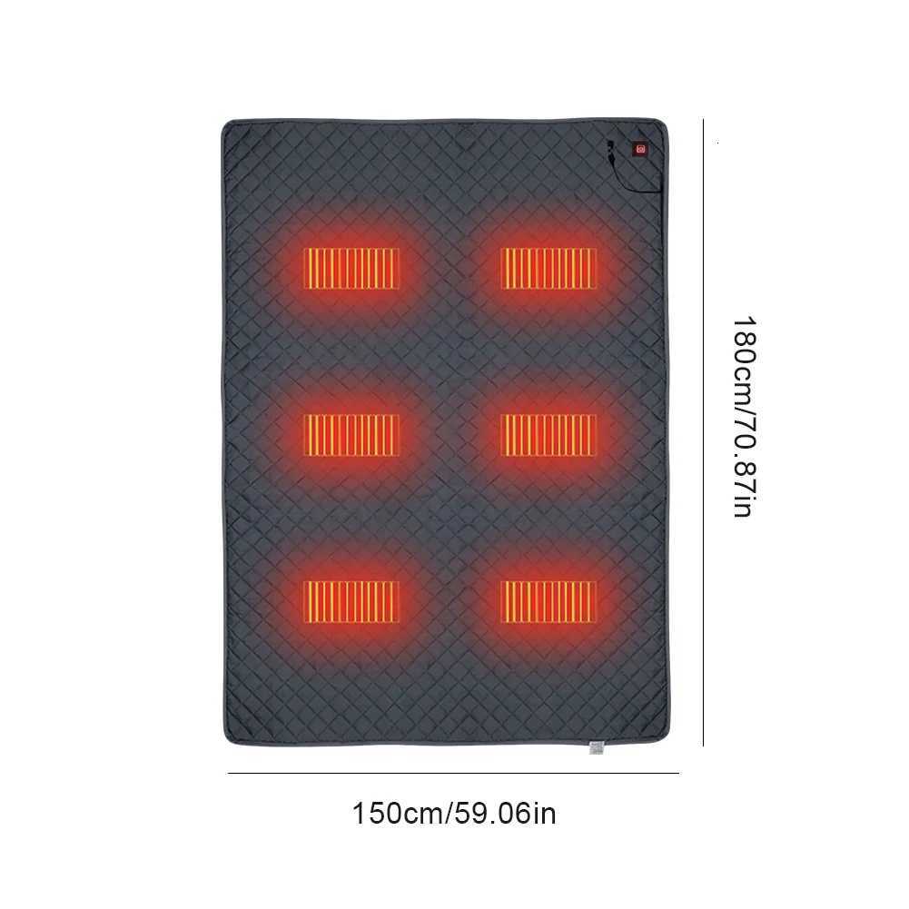 USB Sleeping Electric Heating Pad Heated Blanket Heated Cushion 3-Level Temperature for Outdoor Camping Heated Electric Mat Y251112