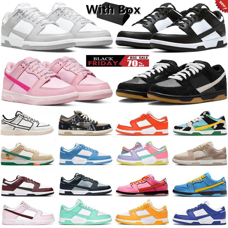 designer mens casual shoes Asparagus Panda White Black Grey Fog Candy Hayley Wilson Valentines Day UNC men women trainers sports sneakers Flat shoe GAI With Box