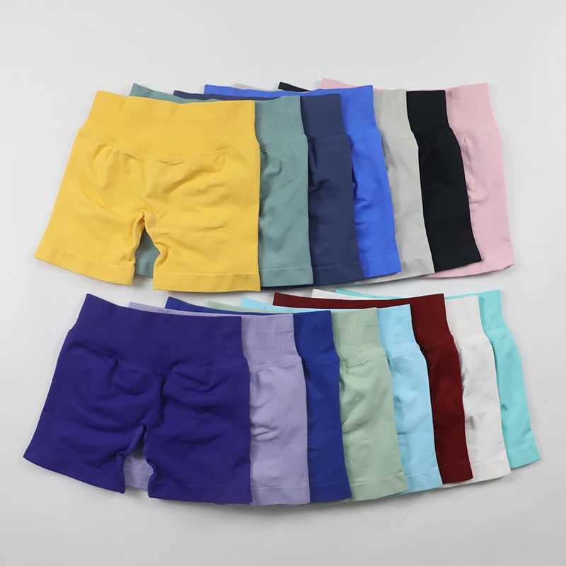 Impact shorts womens twisted Bum gym shorts low waist seamless yoga shorts sports shorts Y250412