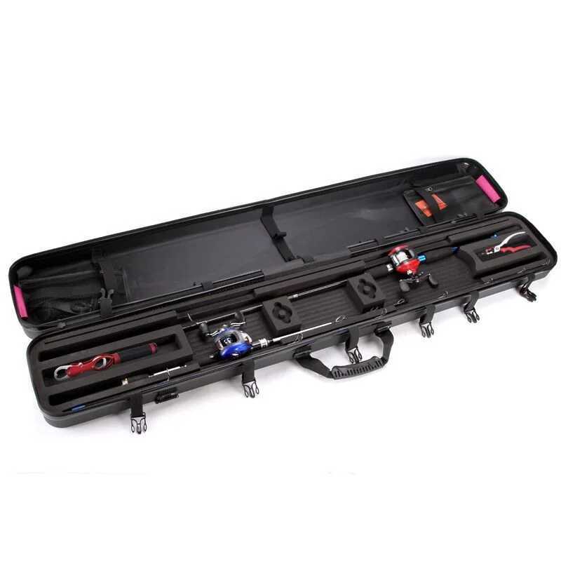 Hard Shell Fishing Case 105cm Suitable Outdoor Shore Fishing Ice Raft FIshing Multifunction Bait Spinning Reel Storage Durable Z250411