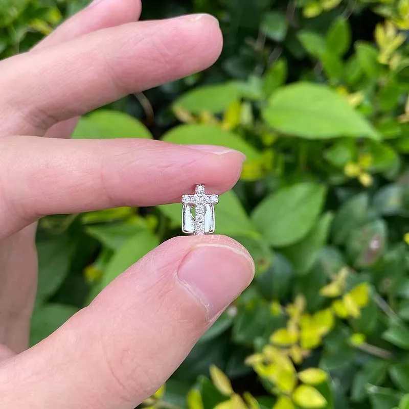 Stainless steel zircon cross tooth cap suitable for women punk hip-hop sparkling crystal personalized teeth Grilz couple jewelry gift W250412