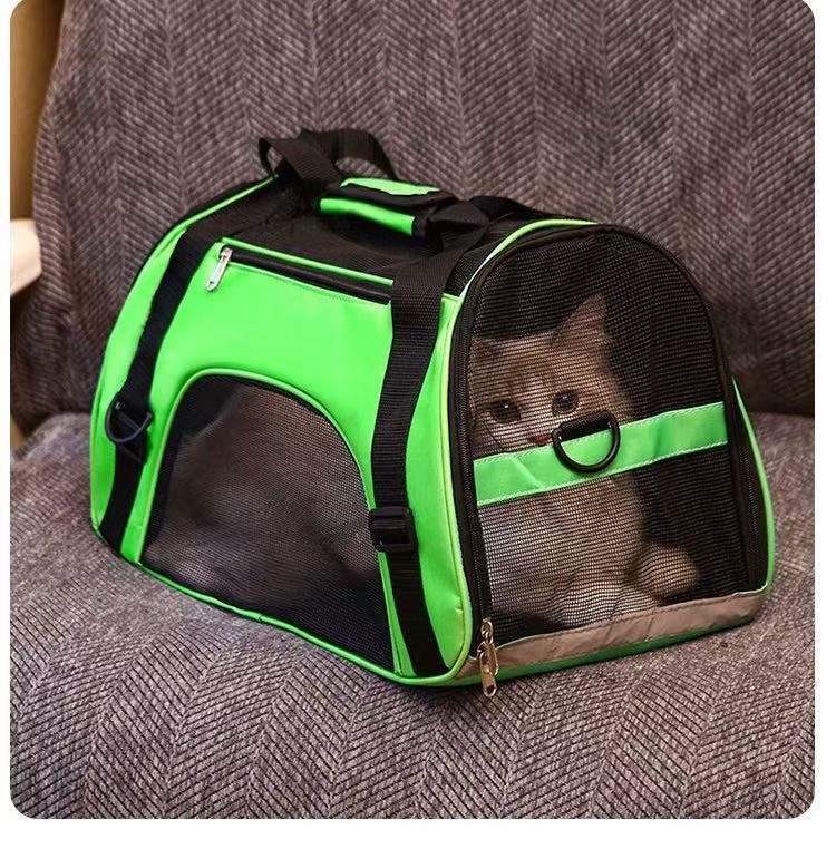 Pet bag Out portable pet backpack Dog bag Crossbody folding bag in stock