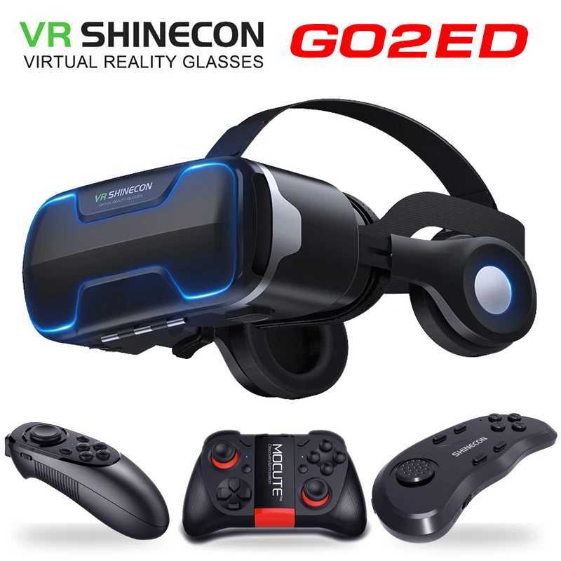New Arrival G02ED VR Shinecon 8.0 Standard Edition and Headphone Version Virtual Reality 3D VR Glasses Headphone Helmet Optional Control O250411