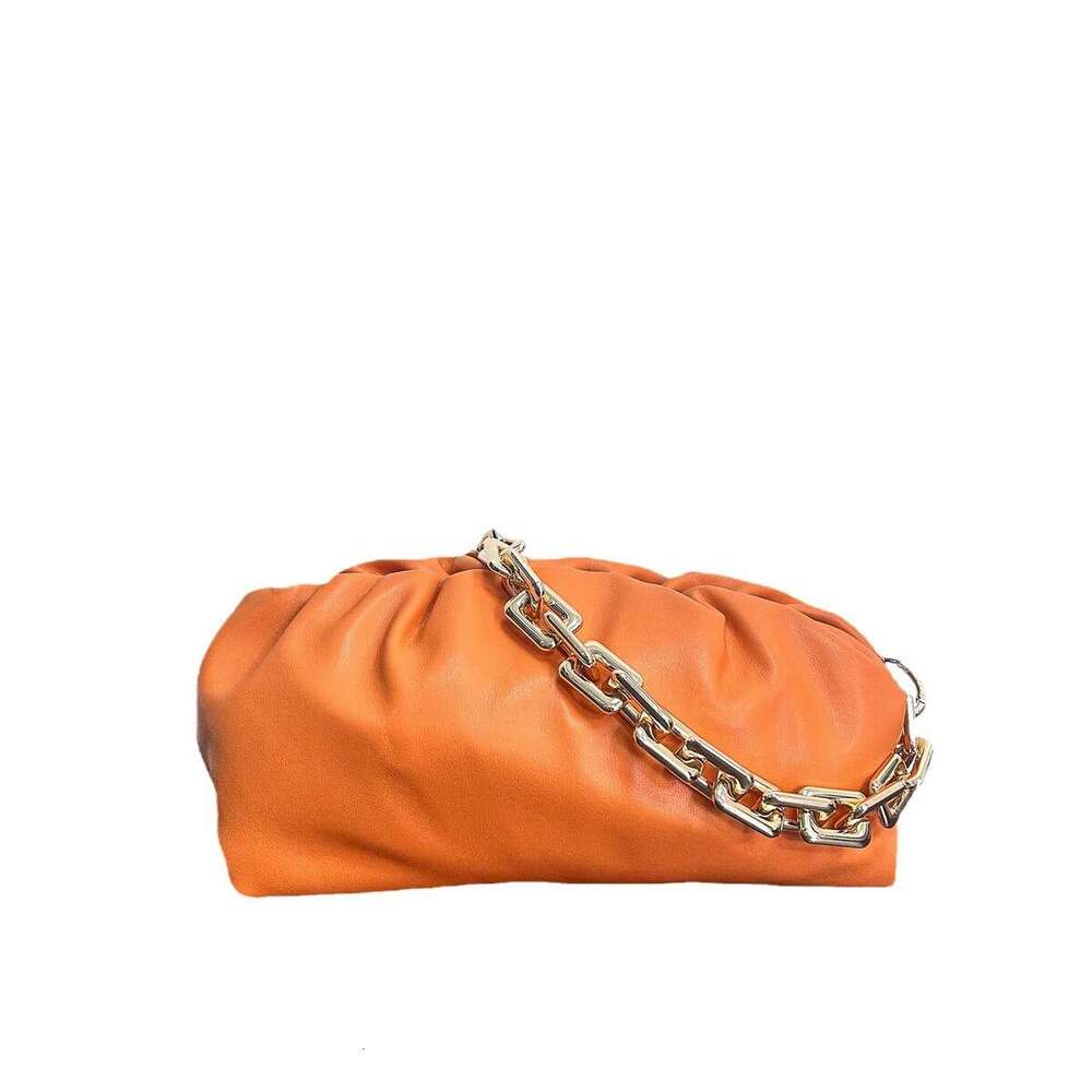 Genuine Cloud Chain 2023 New Dumpling Soft Leather Cow Armpit Bag Trendy Single Shoulder Crossbody