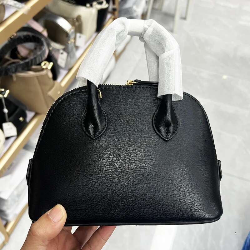 Classic Mini Shell Bags For Women Designer Handbags Purses 2025 New In PU Imitation Cow Leather Top Handle Wrist Shoulder