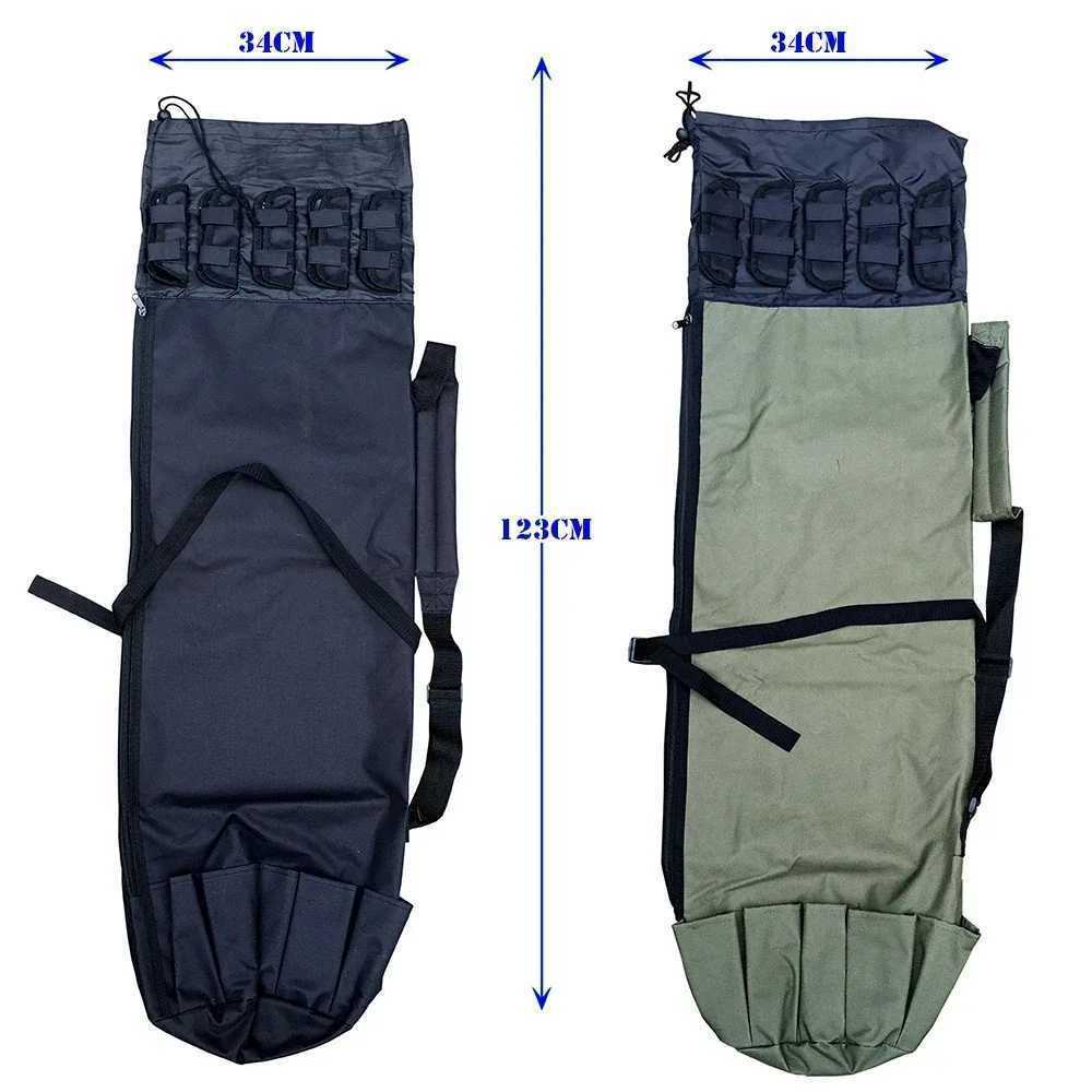 Collapsible Oxford Cloth Fishing Rod Case Fishing Tackle Storage Lure Bag Fish Outdoor Fishing Rod Travel Carry Case Pesca Z250411