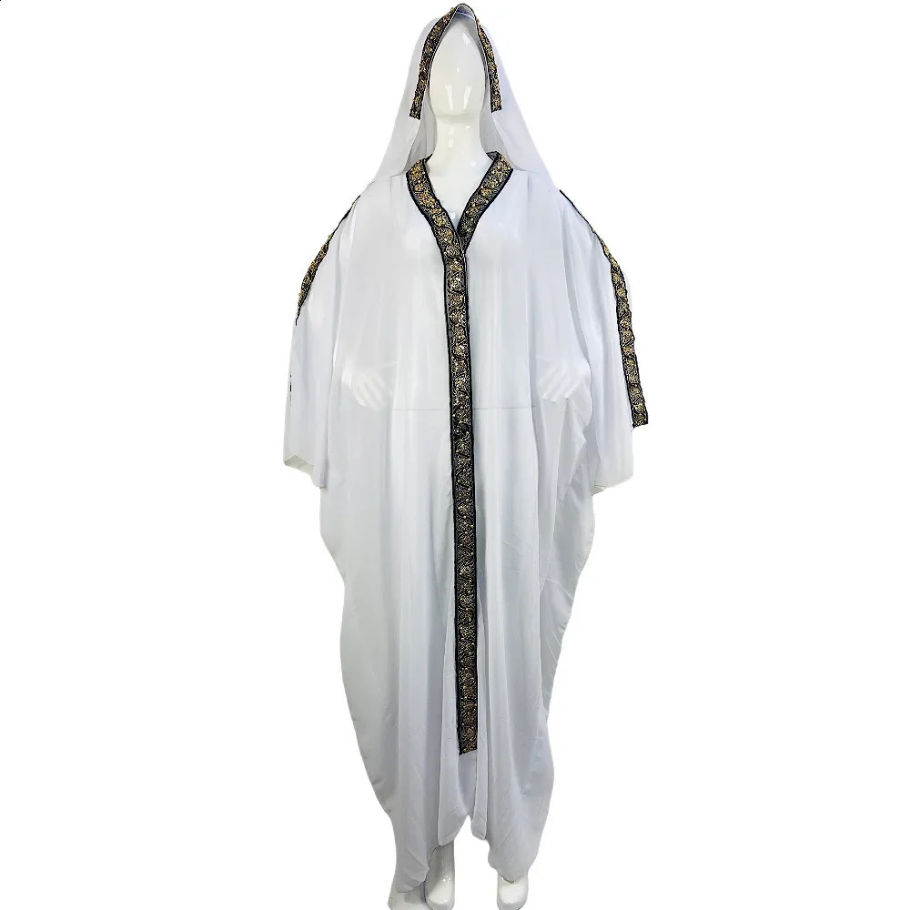 Ramadan Abaya Dubai Kaftan Muslim Headscarf African Evening Dress Female Kimono Robe Caftan Islamic Clothing 250411