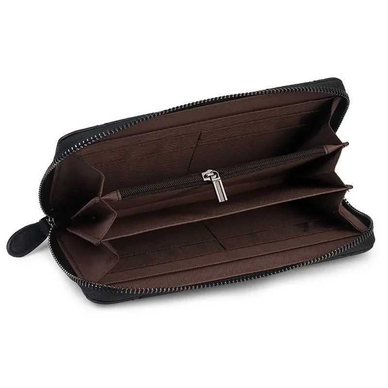 Womens sheepskin long wallet 2025 new Lingra chain bag European and American fashion clutch bag womens wallet Z250411