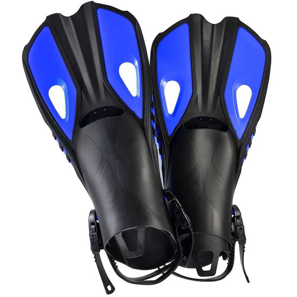 Professional scuba diving fins adult adjustable swimming shoes silicone long diving shoes single fin diving shoesY250412