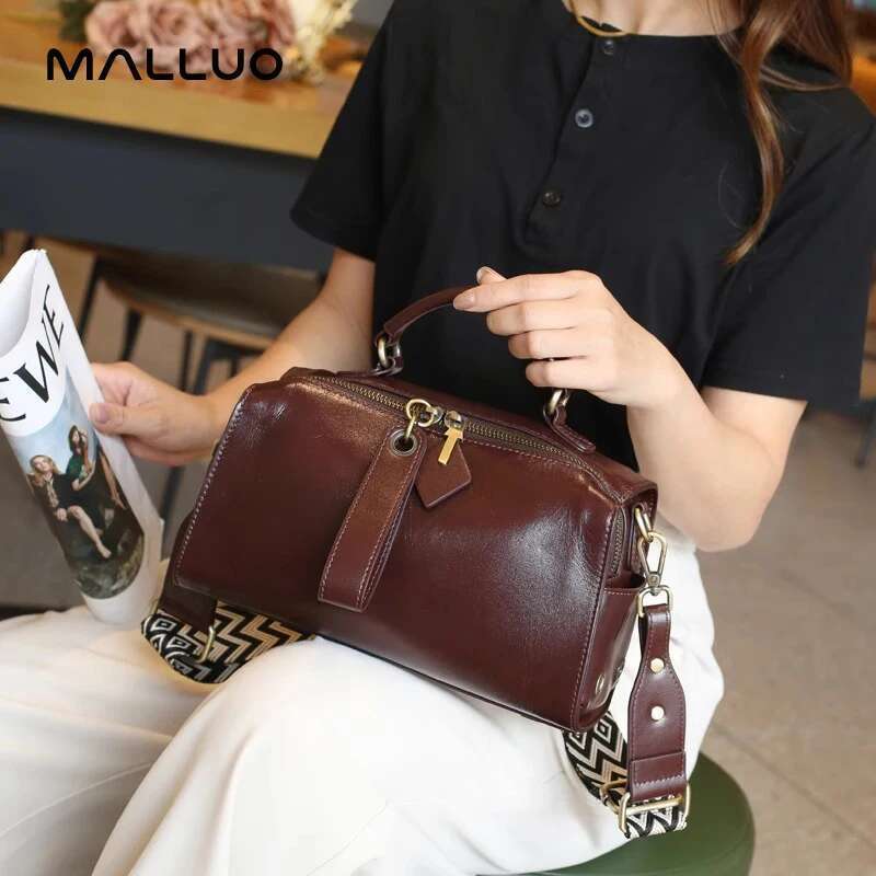 Designer Bag Genuine Leather Solid Color Shoulder Crossbody Bag For Women Designer Bags Female Messenger Tote Women's Handbag For Lady