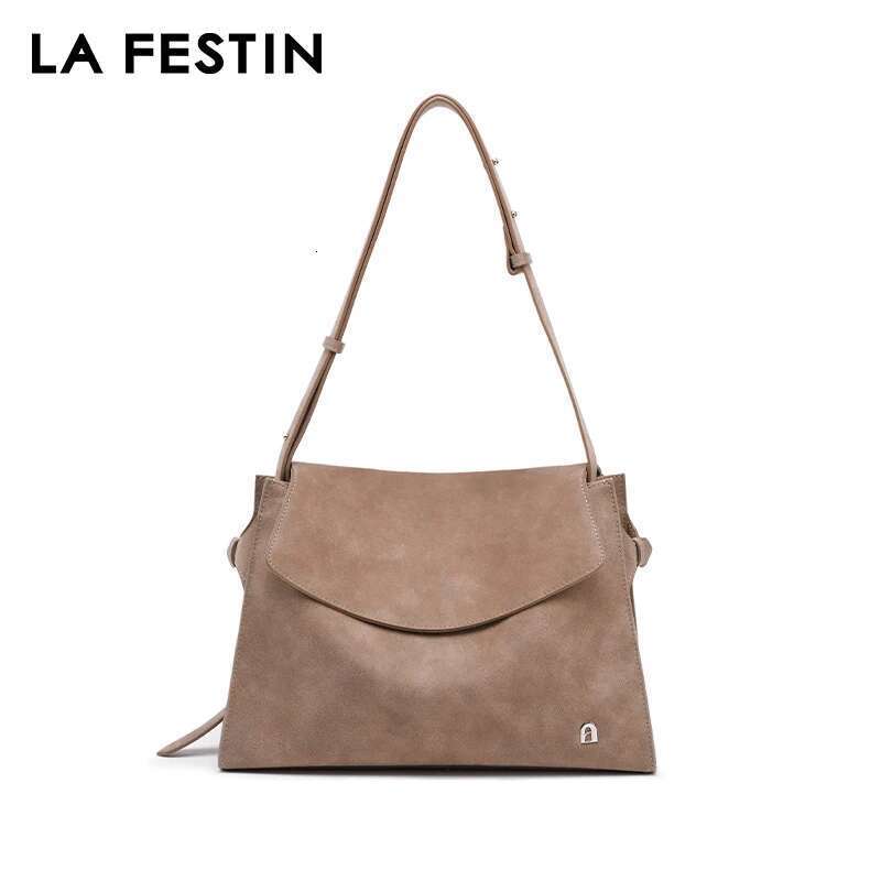 LA FESTIN Original Brand Women's Bag 2025 New Leather Shoulder Crossbody Tote Designer Bag Large Capacity Handbag