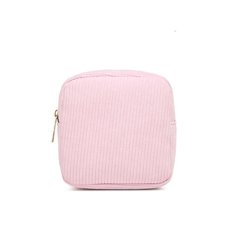 Instagram Corduroy Makeup Han Feng Zero Wallet Sanitary Napkin Storage Portable Small Bag