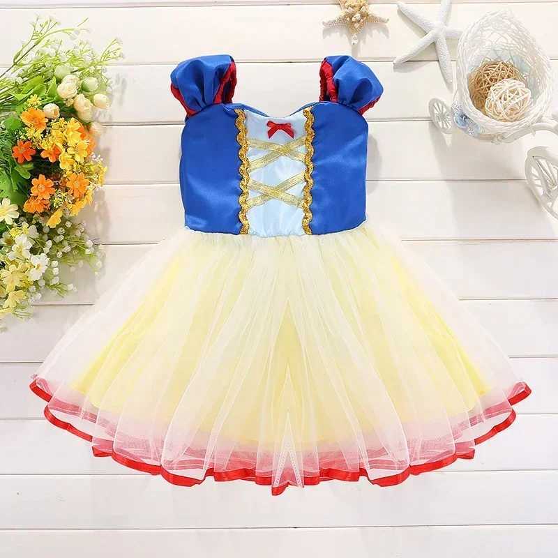 Disney Baby girl snow-white dress childrens classic princess birthday party fancy dress Halloween role-playing costume childrens clothingXJ250411