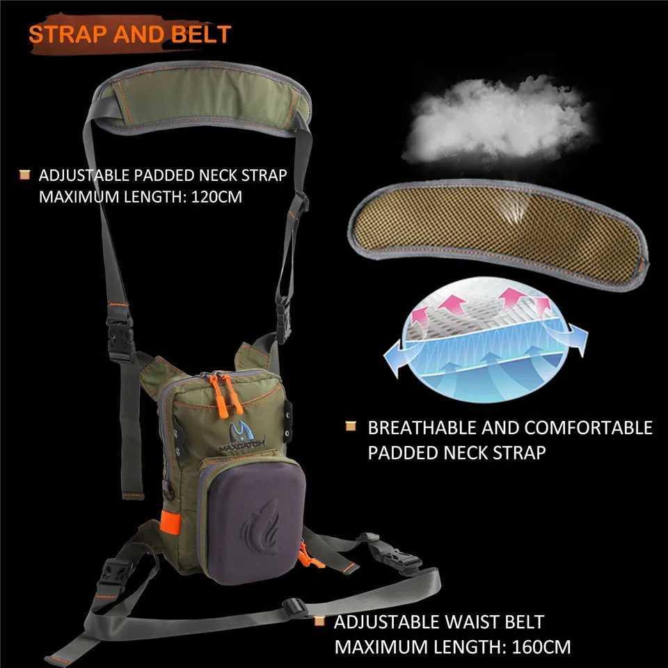 Maximumcatch Fly Fishing Tackle Bag Chest Bag Waist Pack with Molded Fly Bench Chest pack Fishing Pack Z250411