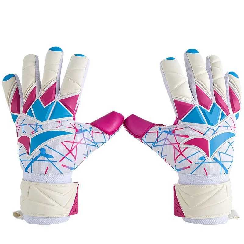 Mens football goalkeeper gloves 4mm thick latex goalkeeper gloves protective game training gloves anti slip inner seamXJ250412