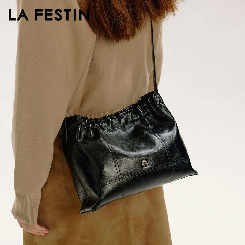 LA FESTIN Original Brand 2025 New Shoulder Crossbody Women Leather Fashion Handbag High-Capacity Tote Bag