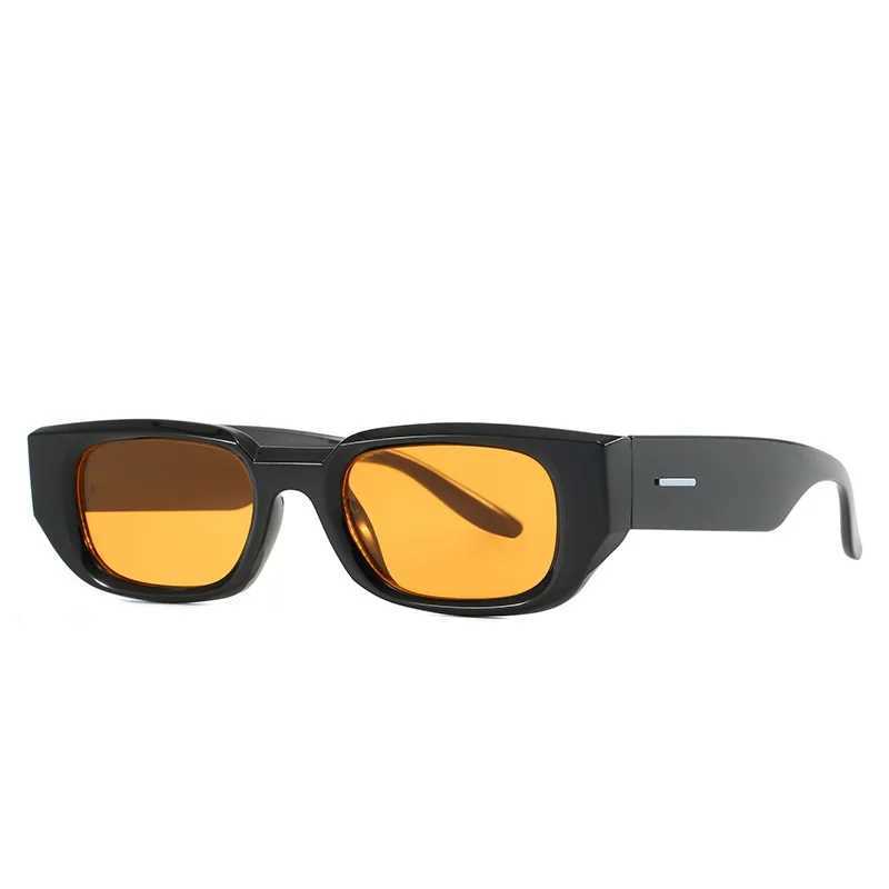 Men Vintage Rectangle White Frame Sunglasses Fashion Retro Brand Designer Sun Glasses UV400 Shades Eyewear Women Goggles Z250411