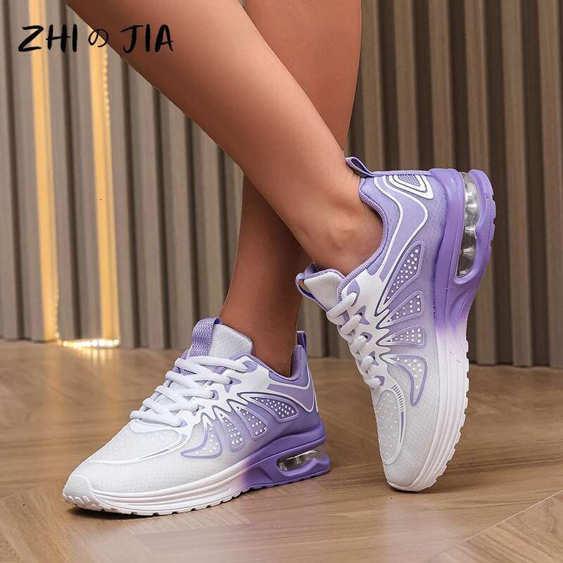 2025 Summer New Air Cushion Women's Mesh Designer Fashion Breathable Shoes Outdoor Running Shoes Casual Sports Shoes