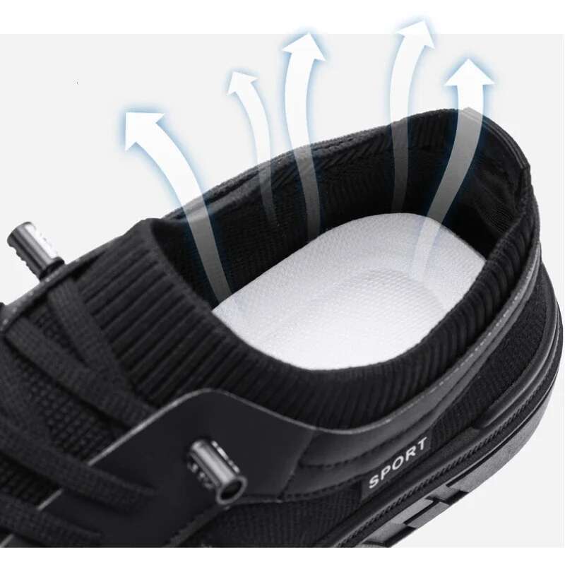 2025 Summer New Casual Men's Sports Shoes Breathable Lightweight Round Head Solid Color Anti Slip Designer Fashion Flat Shoes