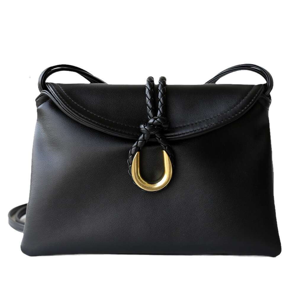 Liberta Woven Metal Handheld Banquet Genuine Leather Postman Bag, Fashion Single Shoulder Crossbody Bag For Women