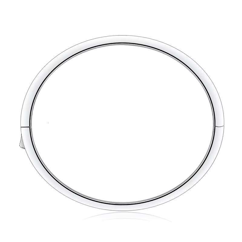 Wholesale Custom Women Fine Fashion Jewelry 925 Sterling Silver Moissanite Bangle Bracelet for Girl Valentines Day Jewelry Gift