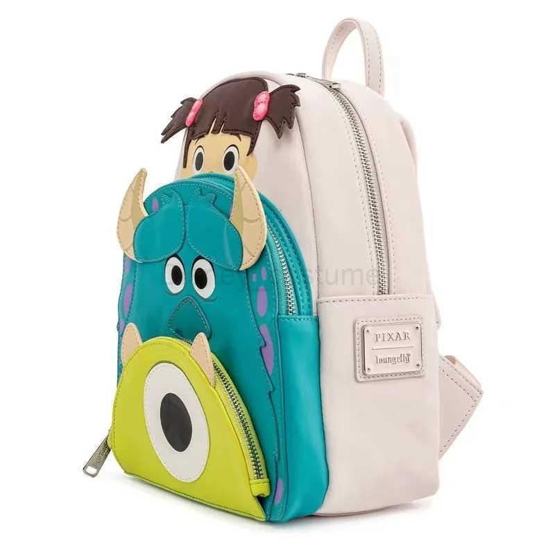 Disney Toy Story 3 Alien Three Eyelid Leather Backpack Fashion High Quality Sally Backpack Childrens and Womens Birthday Gifts X250412