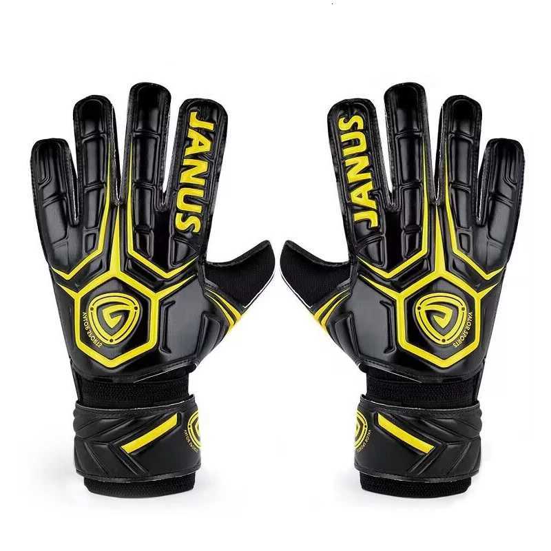 A pair of latex anti-slip and wear-resistant football goalie gloves 8/9/10 size football glovesW251112
