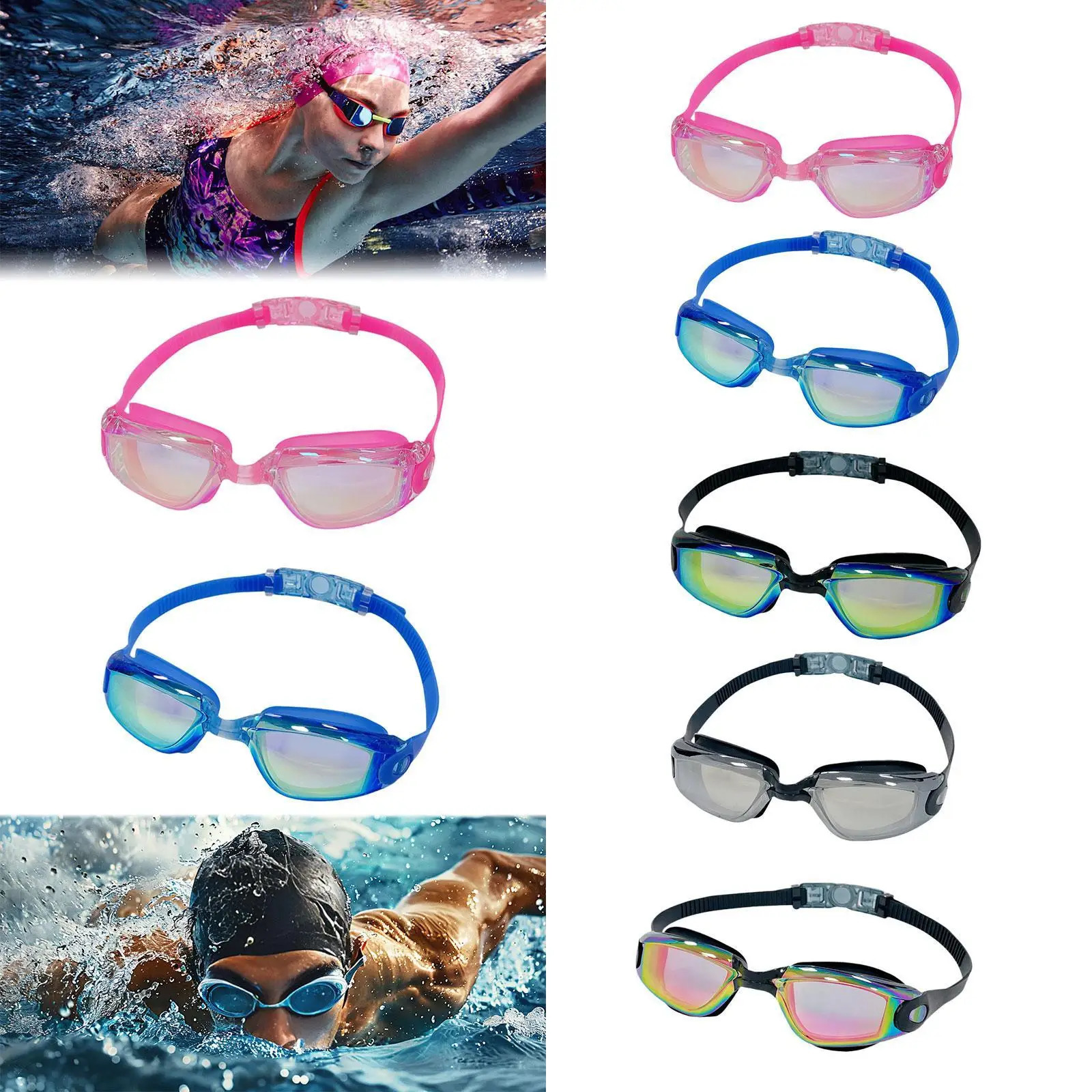Swim Goggles Clear View Leakproof Swim Eyewear for Party Outdoor Summer 250411