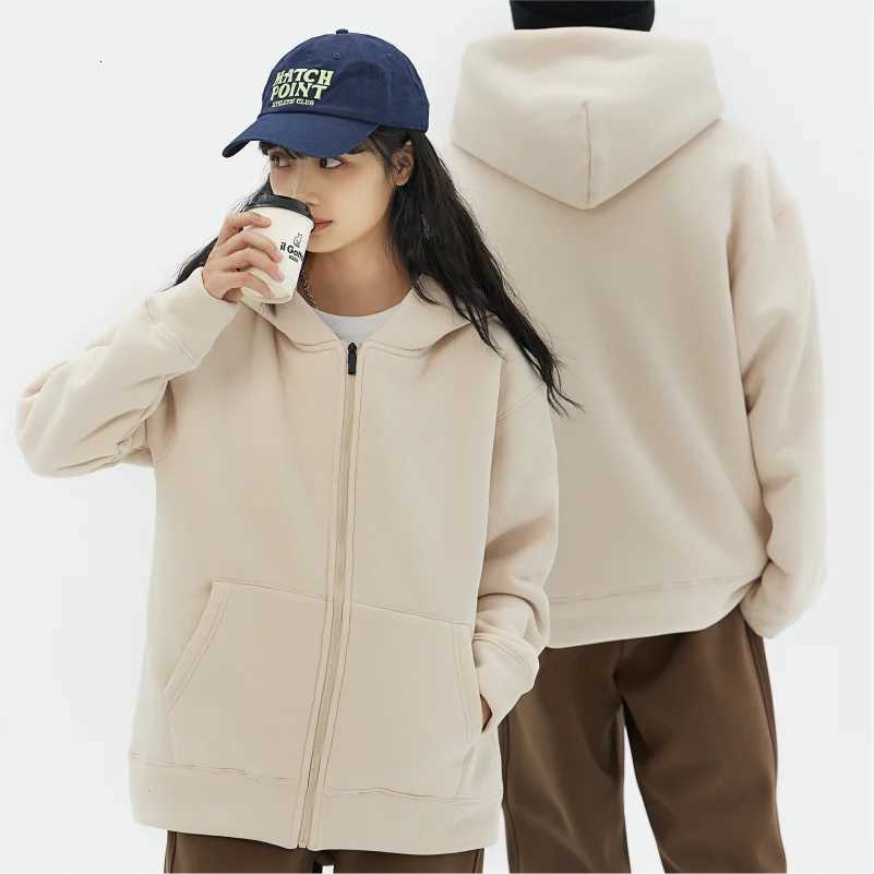 POD customization Winter Men Women Fleece Warm Zipper Hoodie Custom Casual Thick Sweatshirt Printing Brand Loose Sweater Embroidery DesignT251112