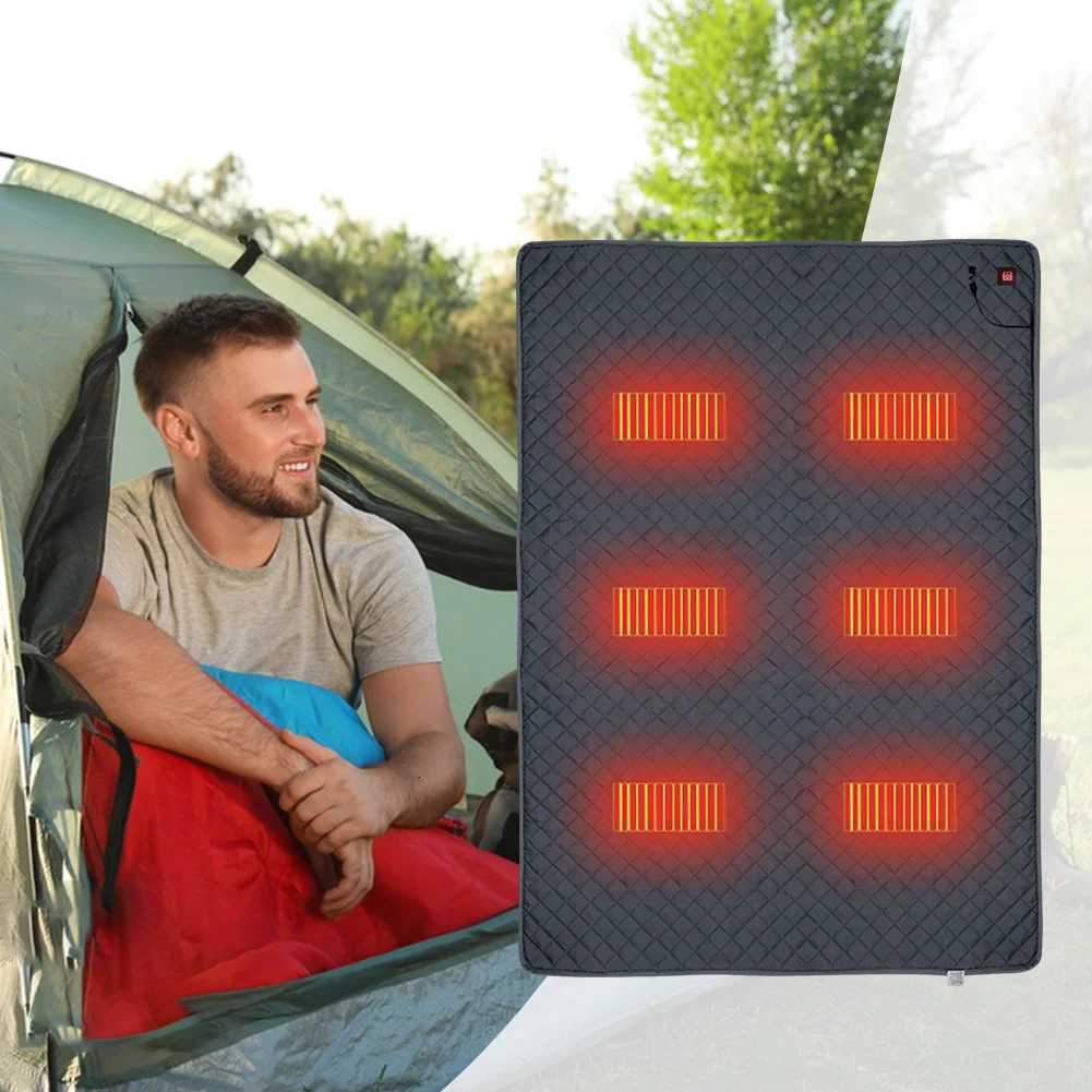 USB Sleeping Electric Heating Pad Heated Blanket Heated Cushion 3-Level Temperature for Outdoor Camping Heated Electric Mat Y251112