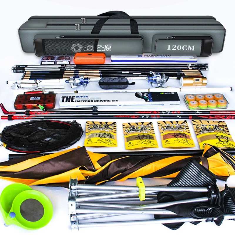 Waterproof Fishing Rod 2/3 Layer Thick Oxford Fishing Bags 120cm Fishing Pole Tools Storage Bag Large Capacity Pesca Bag XA185G Z250411
