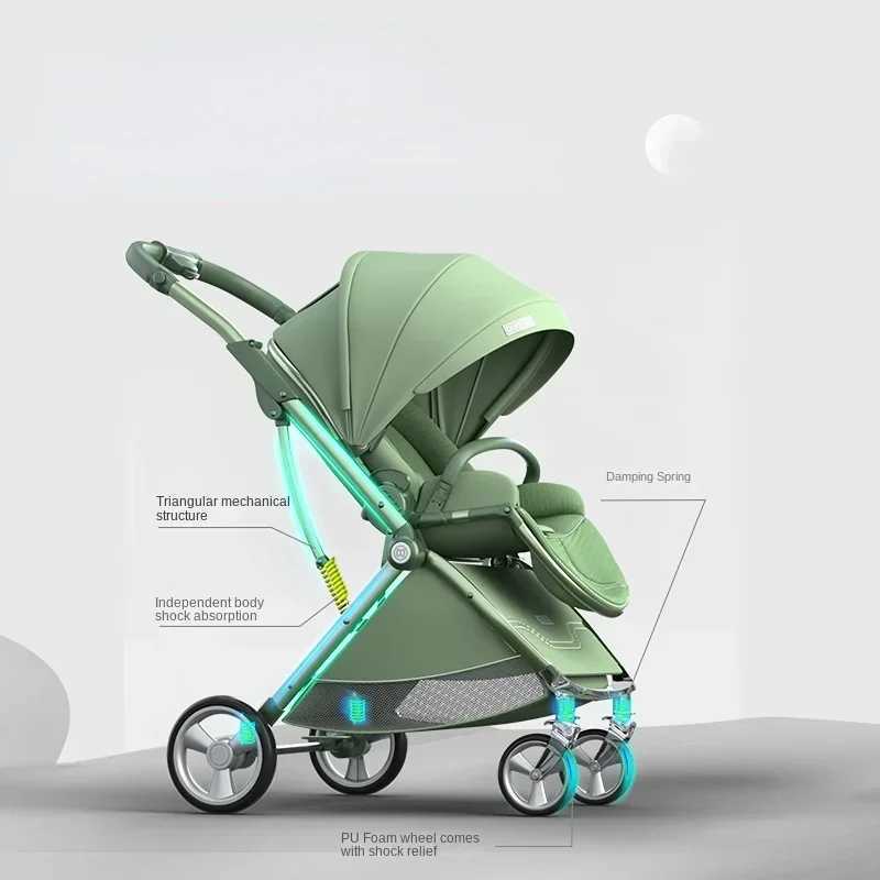 Double sided baby stroller double-sided folding baby stroller lightweight double-sided baby stroller W250411