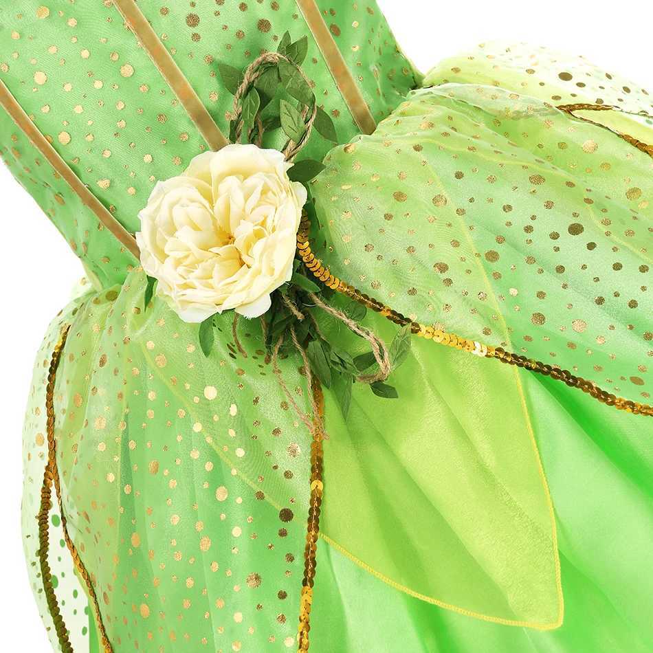 Disney Girl Little Dingdang Fairy Dress Up Girl Costume Childrens Halloween Role Play Flower Fairy Princess Costume Christmas Party CostumeXJ250411