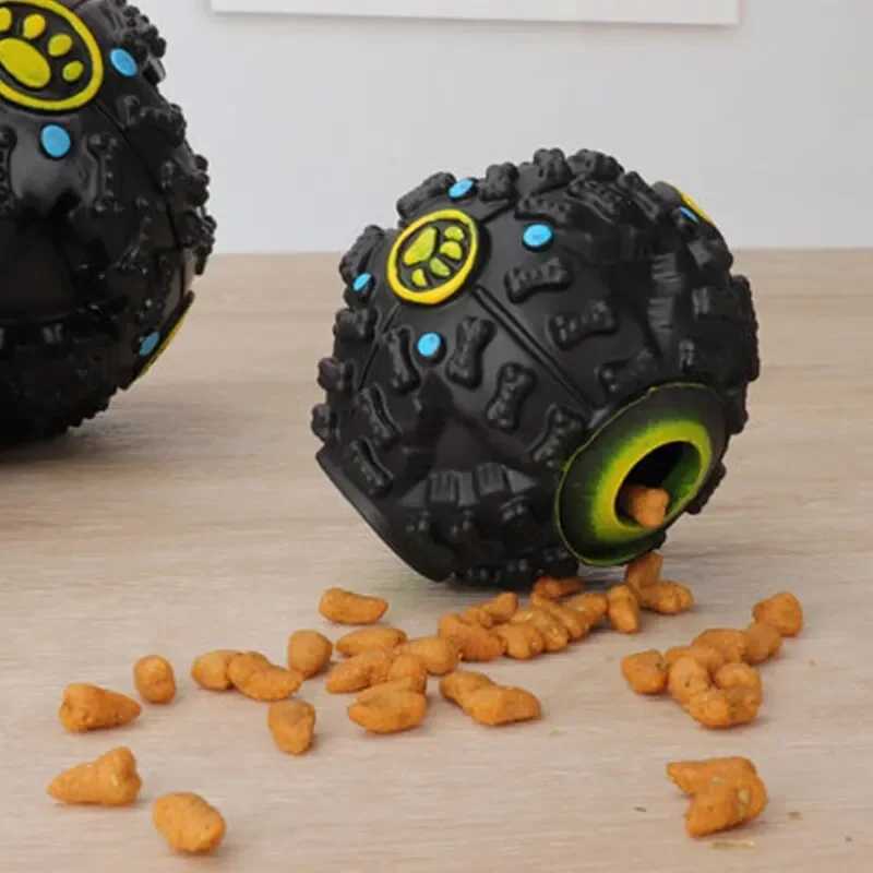 High Quality Leaky food balls grinding teeth bite resistant vocal toys educational balls pet products pet toys dog toys dog accessories T2504012