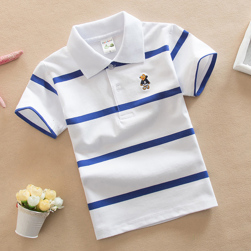 Ddmyshoesvip Children S Clothing Years Old College Style Boys T Shirt Korean Version Summer Outfit Cotton Lapel Short Sleeved Polo Shirt