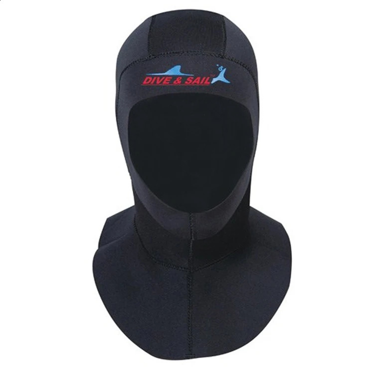 Diving Cap With Shoulder 3mm Neoprene Scuba Snorkeling Equipment Hat Hood Neck Cover Winter Swim Warm Wetsuit Protect Hair 250411