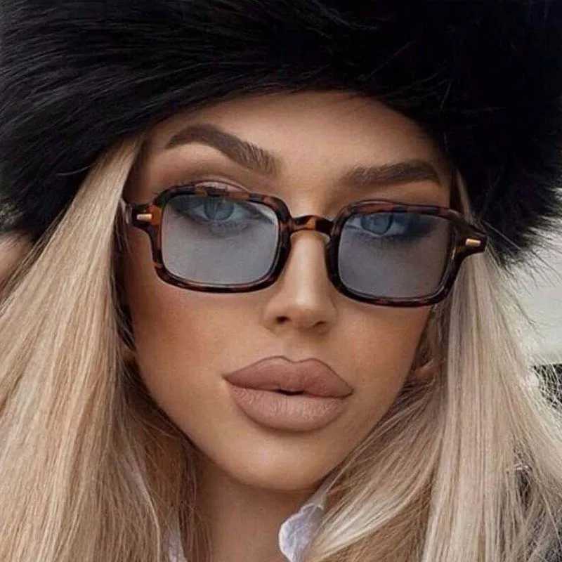 Vintage Square Sunglasses Women Men Rectangle Retro Sun Glasses Female Male Brand Designer Mirror Punk Shades Oculos De SolC250411