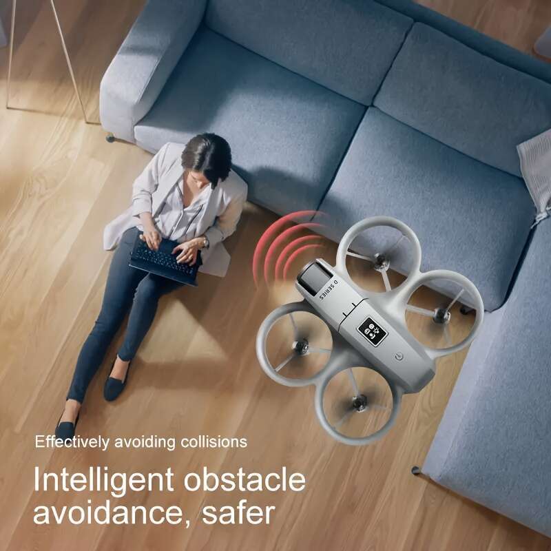 D16 SEREE 4K Adultos 2.4G Wifi Fpv Dual High-Definition Cameras Endurance Optical Flow Positioning LED Drone, Remote Control RC Quadcopter 360 ° 3D Fl