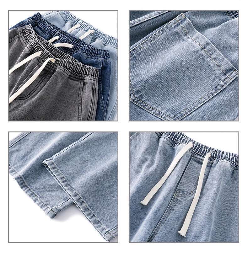 2024 Men's Hip-Hop Baggy Jeans Streetwear Oversized Wide Leg Pants - Drape Loose Fit Casual Trousers High Quality Free Shipping