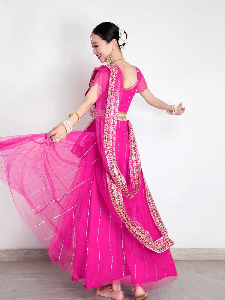 Traditional Indian clothing Pakistani sari womens elegant dress party role-playing dance dress stage dress 250411