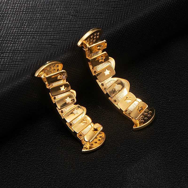 D Z Hip Hop Grill Teeth Grill CZ Stone Gold Teeth Grill Popular Mens and Womens Ice Grill W250412