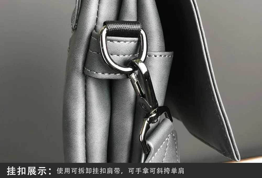 2025 NEW Men Crossbody bag Casual Large-capacity Envelope sac Shoulder Messenger Bags Men Solid PU Leather crossbody shoulder T2511112