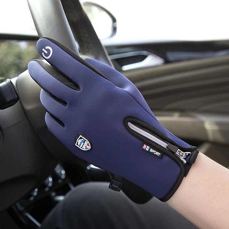 Touchscreen Winter Thermal Warm Cycling Bicycle Gloves Bike Ski Outdoor Camping Hiking Motorcycle Gloves Sports Full FingerC250412