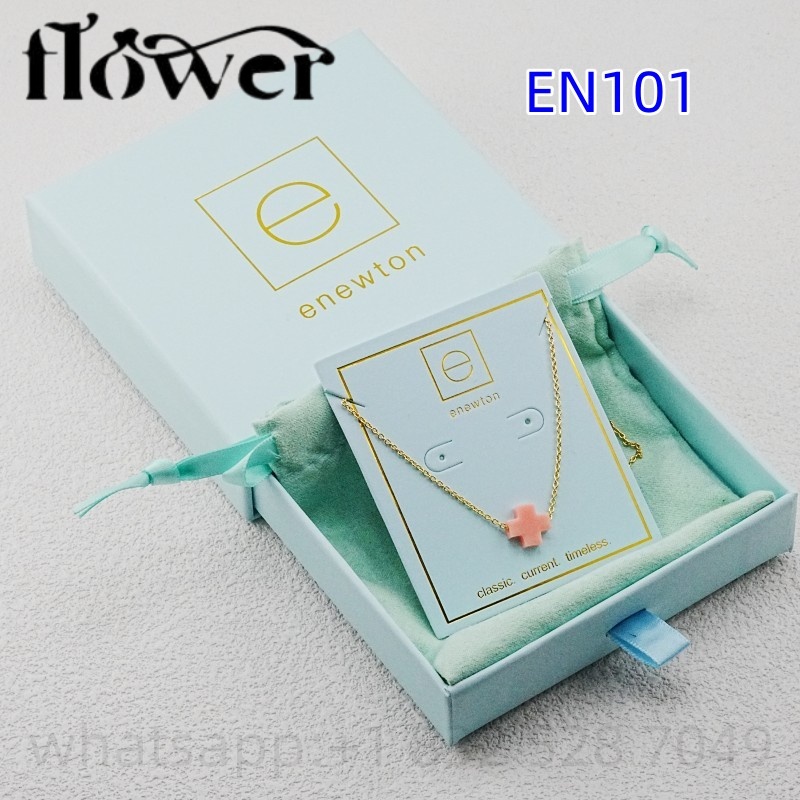 E-Newton Cross Pendant Necklaces Brand Jewelry Gold Chain Elegance Female Collar As Christmas Gift